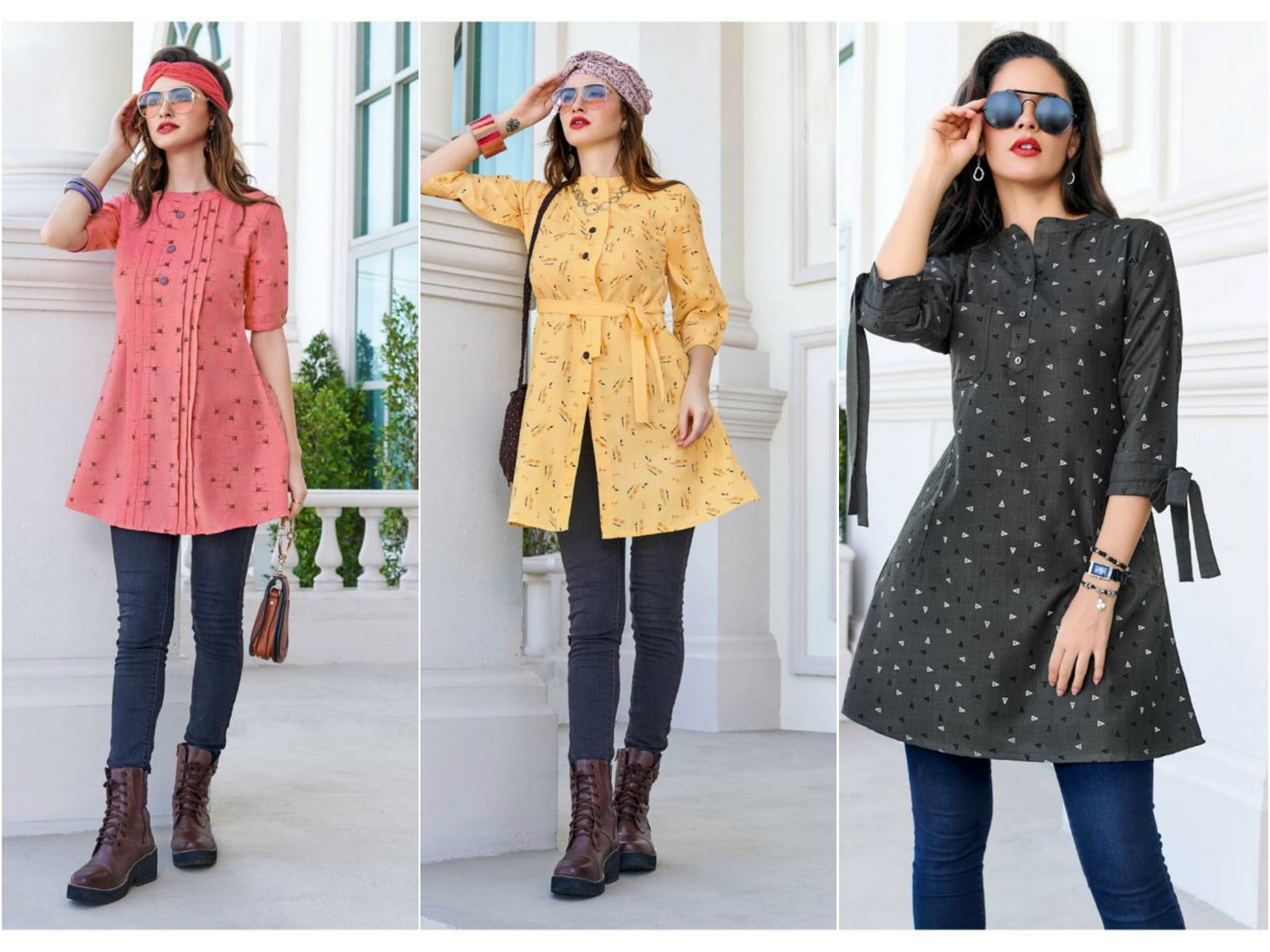 Ladies Flavour Tunic Latest Casual Wear Cotton Printed Ladies Top Collection
